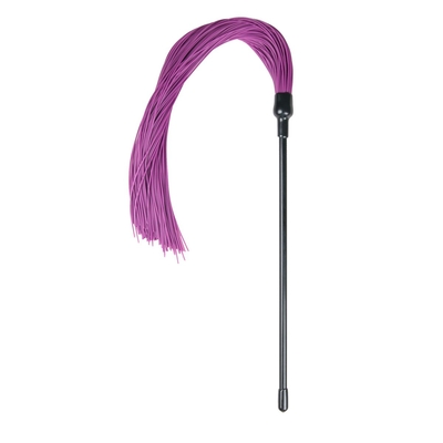 Плеть с фиолетовыми силиконовыми хвостами Purple Silicone Tickler - 45 см. - фото, цены