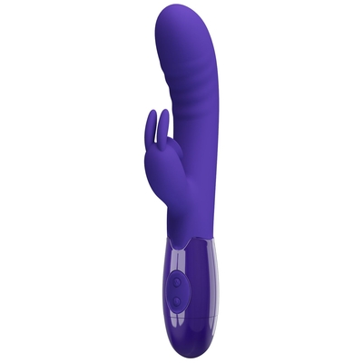 Фиолетовый вибратор-кролик Cerberus-Youth - 20,6 см. - фото, цены