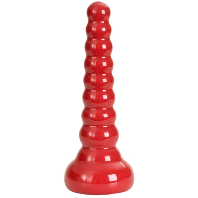 Ребристая анальная втулка Red Boy Anal Wand Butt Plug - 21,3 см. - фото, цены