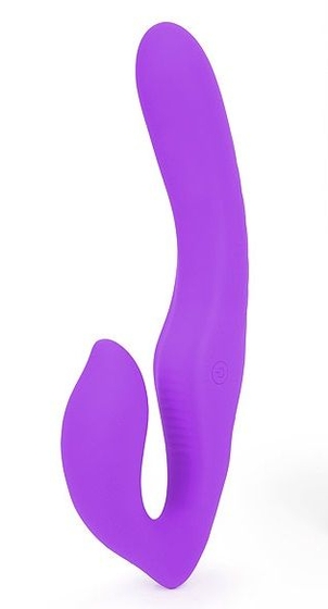 Фиолетовый безремневой страпон Nami - фото, цены