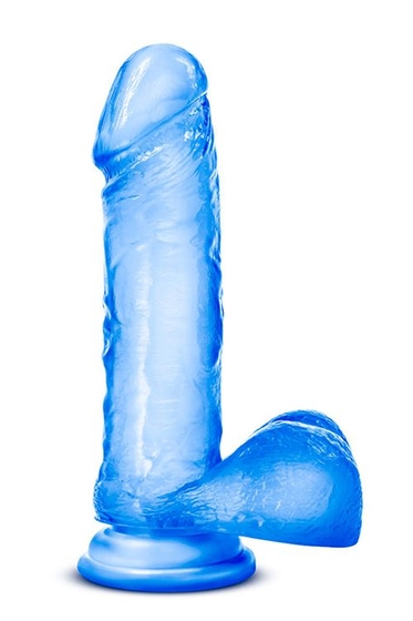 Синий фаллоимитатор на присоске Sweet n Hard 2 - 20,3 см. - фото, цены