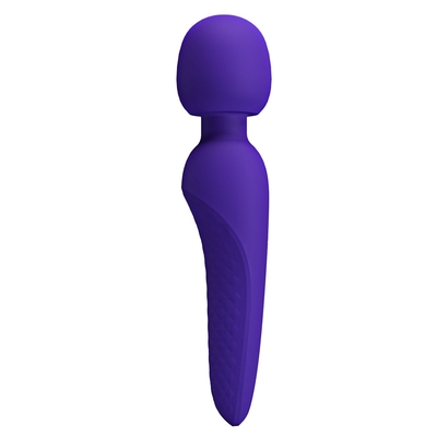 Фиолетовый wand-вибратор Meredith - фото, цены