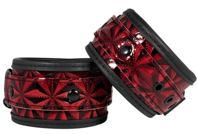 Красно-черные наручники Luxury Hand Cuffs - фото, цены