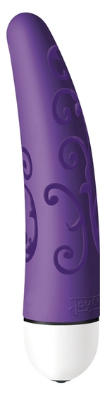 Фиолетовый мини-вибратор Velvet Comfort - 11,9 см. - фото, цены