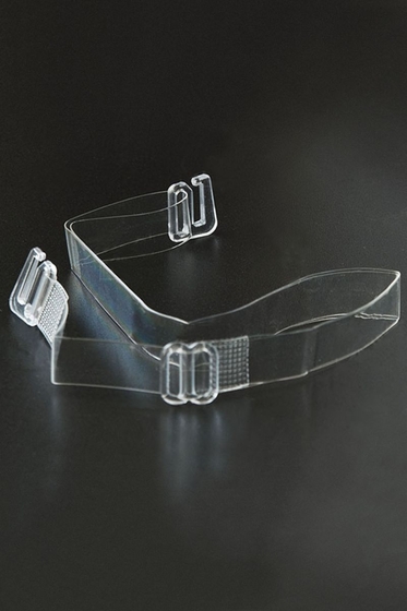 Силиконовые бретели с пластиковым крючком шириной 10 мм - 2 шт. - фото, цены