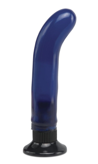 Синий водонепроницаемый вибростимулятор Waterproof G-Spot Wallbanger - 24,1 см. - фото, цены
