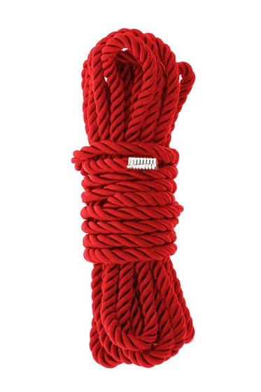 Красная веревка для шибари Deluxe Bondage Rope - 5 м. - фото, цены