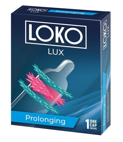 Стимулирующая насадка на пенис Loko Lux с продлевающим эффектом - фото, цены