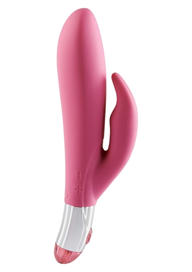 Розовый вибратор Lovely Vibes Rabbit - 18,5 см. - фото, цены