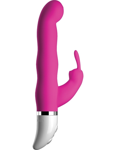 Розовый вибратор-кролик Crush Sweetie - 18,2 см. - фото, цены