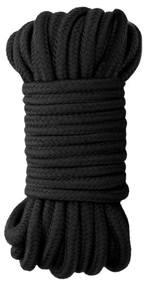 Черная веревка для бондажа Japanese Rope - 10 м. - фото, цены