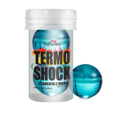 Интимный гель Termo Shock Hot Ball с разогревающе-покалывающим эффектом (2 шарика по 3 гр.) - фото, цены