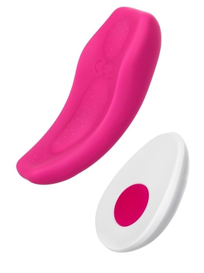 Розовый вибратор Flirty для ношения в трусиках - фото, цены