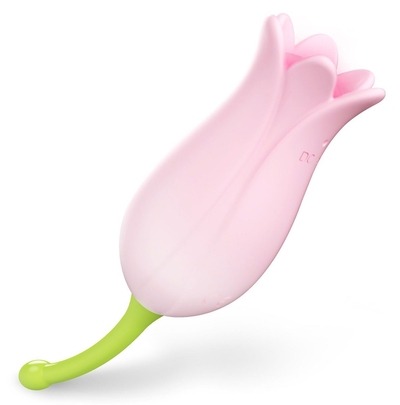 Розовый клиторальный стимулятор-тюльпан Juliet - фото, цены