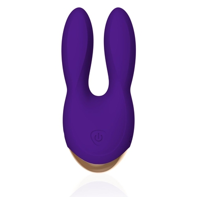 Фиолетовый вибратор с ушками Bunny Bliss - 11 см. - фото, цены