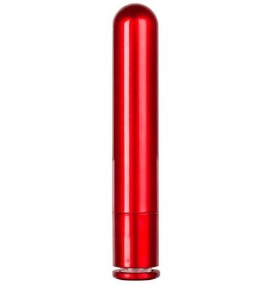 Красный гладкий вибратор Metallix Petit Corona Smooth Vibrator - 11,5 см. - фото, цены