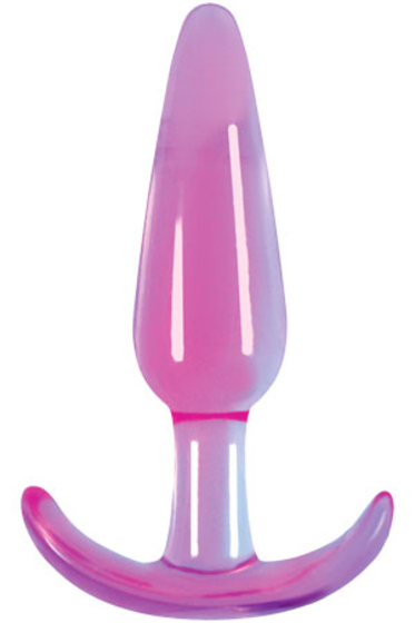 Гладкая фиолетовая анальная пробка Jelly Rancher T-Plug Smooth - 10,9 см. - фото, цены