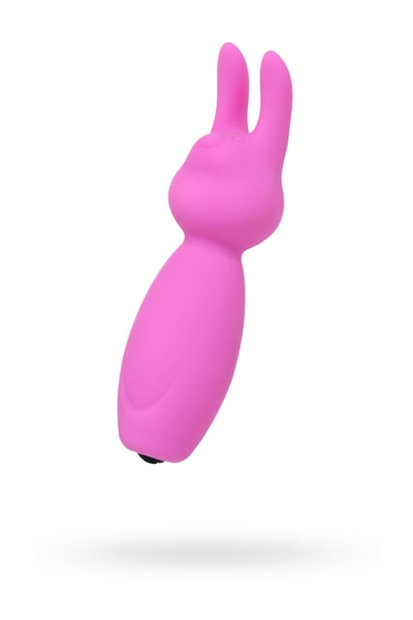 Розовый мини-вибратор Eromantica Puss с ушками - 8,5 см. - фото, цены