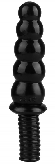 Черный фантазийный фаллоимитатор - 28 см. - фото, цены
