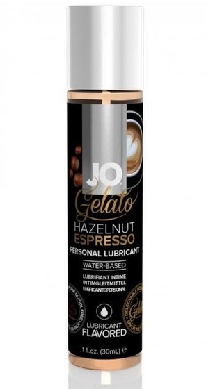 Лубрикант с ароматом орехового эспрессо Jo Gelato Hazelnut Espresso - 30 мл. - фото, цены