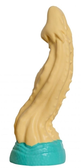 Бежевый фаллоимитатор Песчаная Змея medium - 24 см. - фото, цены