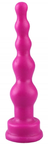 Фиолетовый анальный стимулятор-ёлочка - 14,5 см. - фото, цены