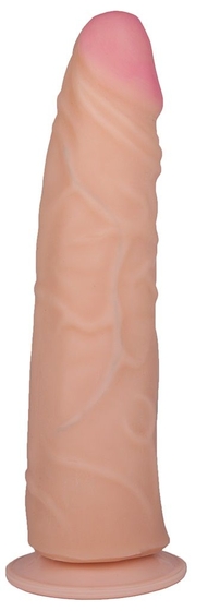 Телесный фаллоимитатор на присоске Human Form - 22,8 см. - фото, цены