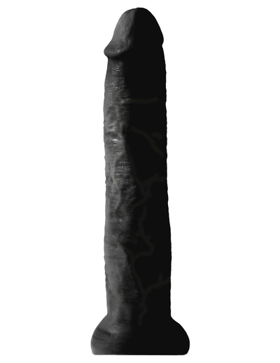 Черный фаллоимитатор-гигант на присоске 13 Cocks - 33 см. - фото, цены