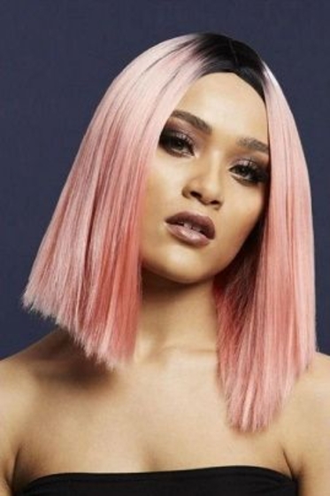 Нежно-розовый парик Кайли - фото, цены