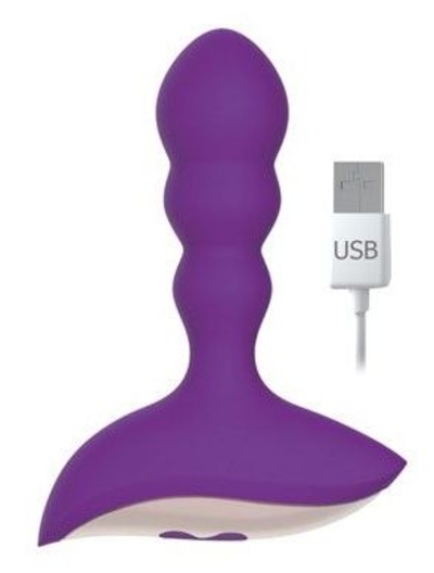 Фиолетовый анальный вибромассажер - фото, цены