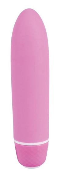 Розовый вибратор Smile Mini Comfy - 13 см. - фото, цены