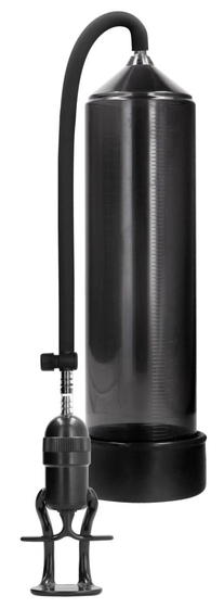 Черная вакуумная помпа для мужчин с насосом в виде поршня Deluxe Beginner Pump - фото, цены