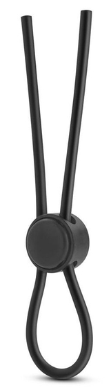 Черное силиконовое лассо на пенис Silicone Loop Cock Ring - фото, цены