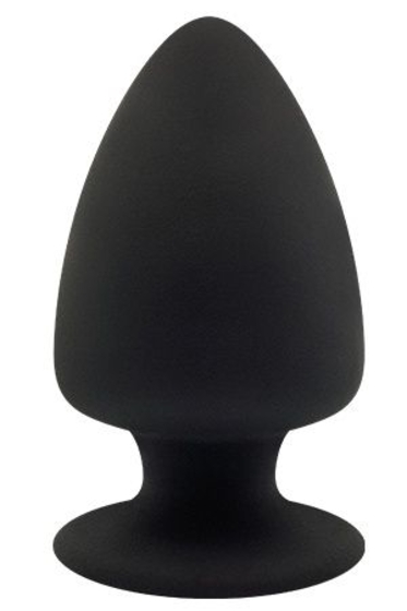 Черная анальная пробка Premium Silicone Plug L - 13 см. - фото, цены