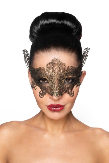 Золотистая карнавальная маска Ахернар - фото, цены