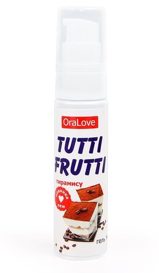 Гель-смазка Tutti-frutti со вкусом тирамису - 30 гр. - фото, цены