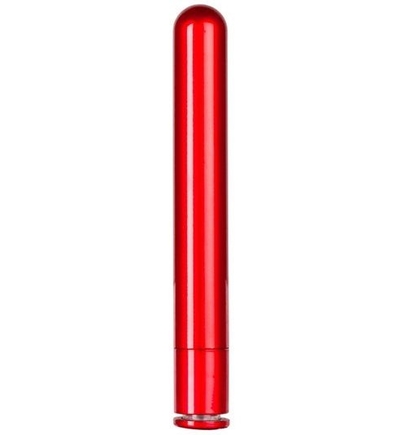 Красный гладкий вибратор Metallix Corona Smooth Vibrator - 14 см. - фото, цены