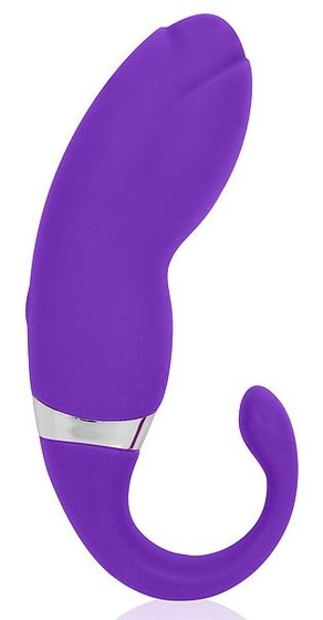Фиолетовый вибромассажер с 20 режимами вибрации - фото, цены