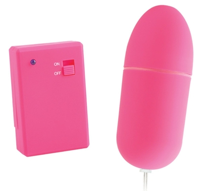 Розовое виброяйцо Remote Control Bullet с пультом ду - фото, цены