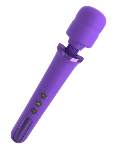 Фиолетовый вибромассажер Rechargeable Power Wand - фото, цены
