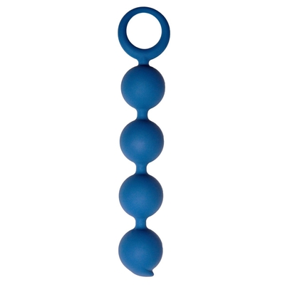 Синяя анальная цепочка Appulse - 15 см. - фото, цены