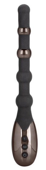 Черный анальный электростимулятор Volt Electro-Beads - 23,5 см. - фото, цены