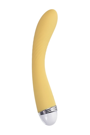 Желтый вибратор Calla - 22 см. - фото, цены