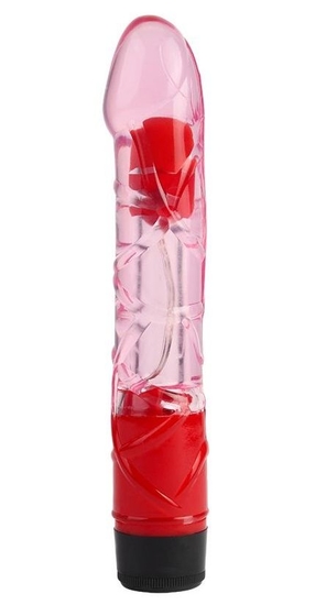 Розовый реалистичный вибратор 9 Inch Realistic Vibe - 23 см. - фото, цены