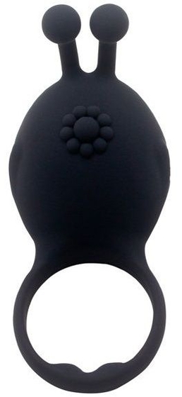 Черное виброкольцо на пенис Rascal - фото, цены
