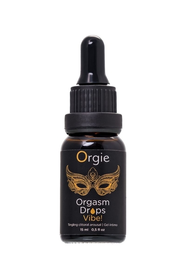 Возбуждающий гель для клитора Orgie Orgasm Drops Vibe - 15 мл. - фото, цены