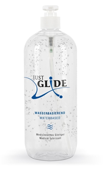 Гель-смазка на водной основе Just Glide Waterbased - 1000 мл. - фото, цены