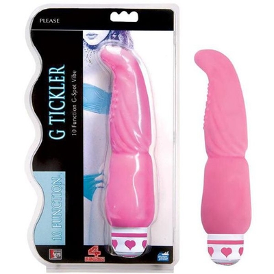 Розовый G-вибростимулятор G Tickler - 21,6 см. - фото, цены