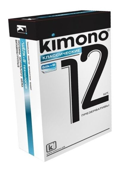 Классические презервативы Kimono - 12 шт. - фото, цены