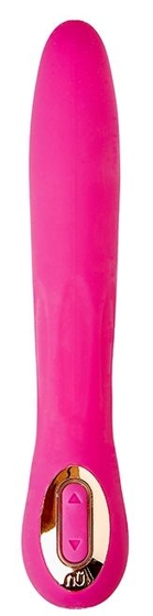 Ярко-розовый вибратор Bentlii - 14 см. - фото, цены